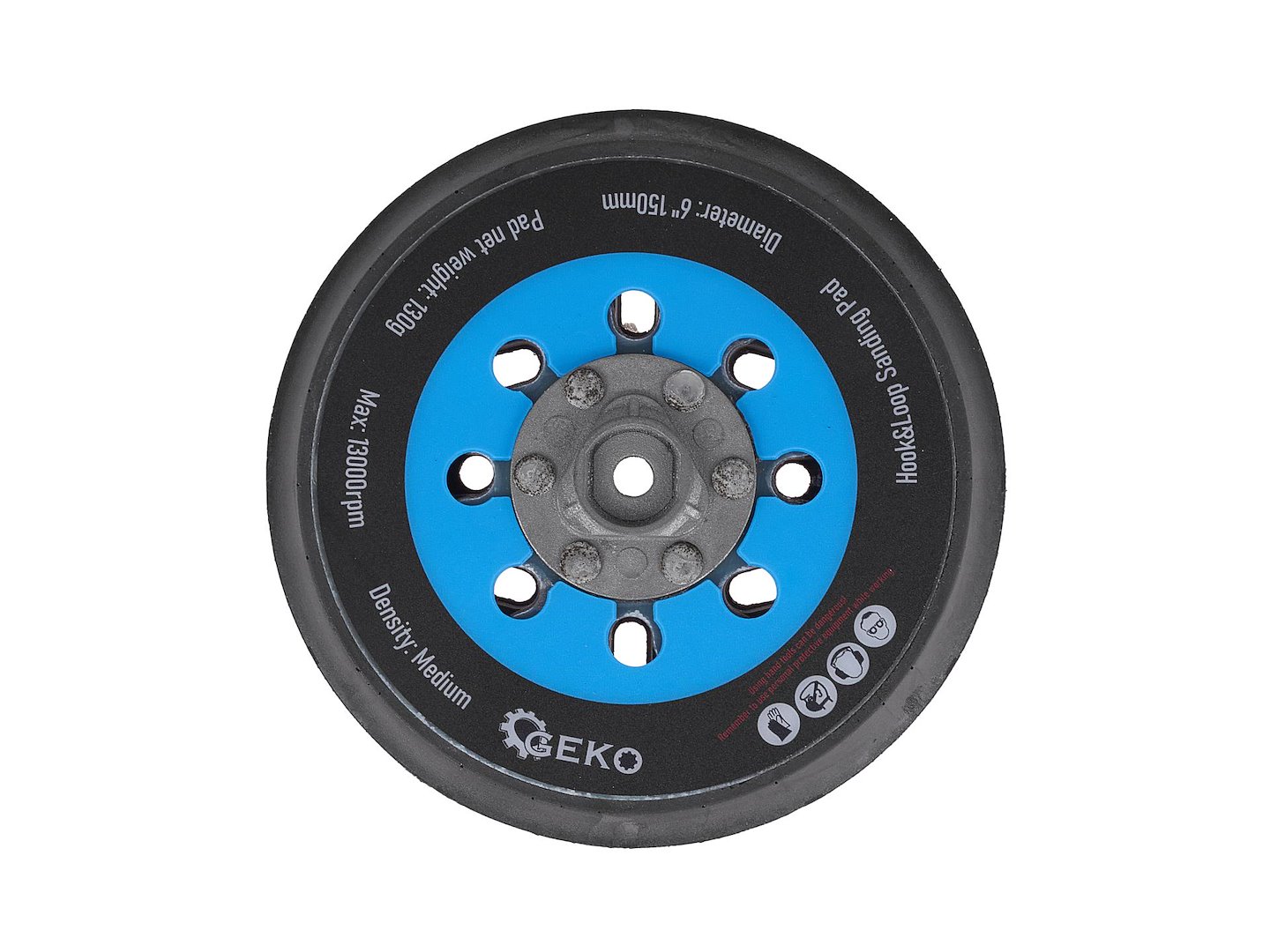 Excentrický brusný kotouč s ržepech G80811 150 mm — Geko — Excentrický kotouč