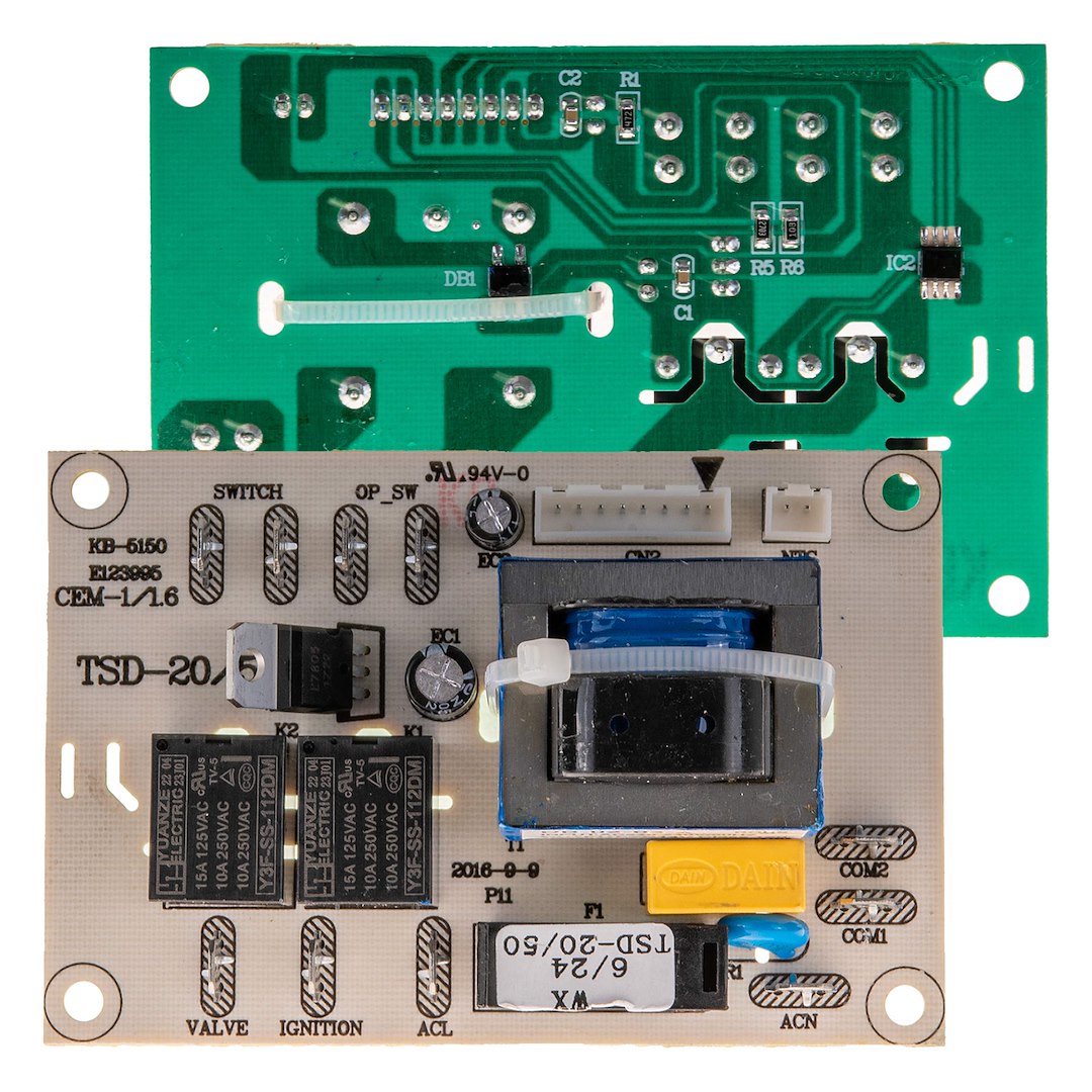 Deska elektroniky pro topení olejové s termostatem 40 kW – Geko — Deska elektroniky