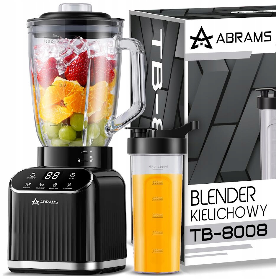 Smoothie z mraženého ovoce i drcený led — 22 000 otáček za minutu