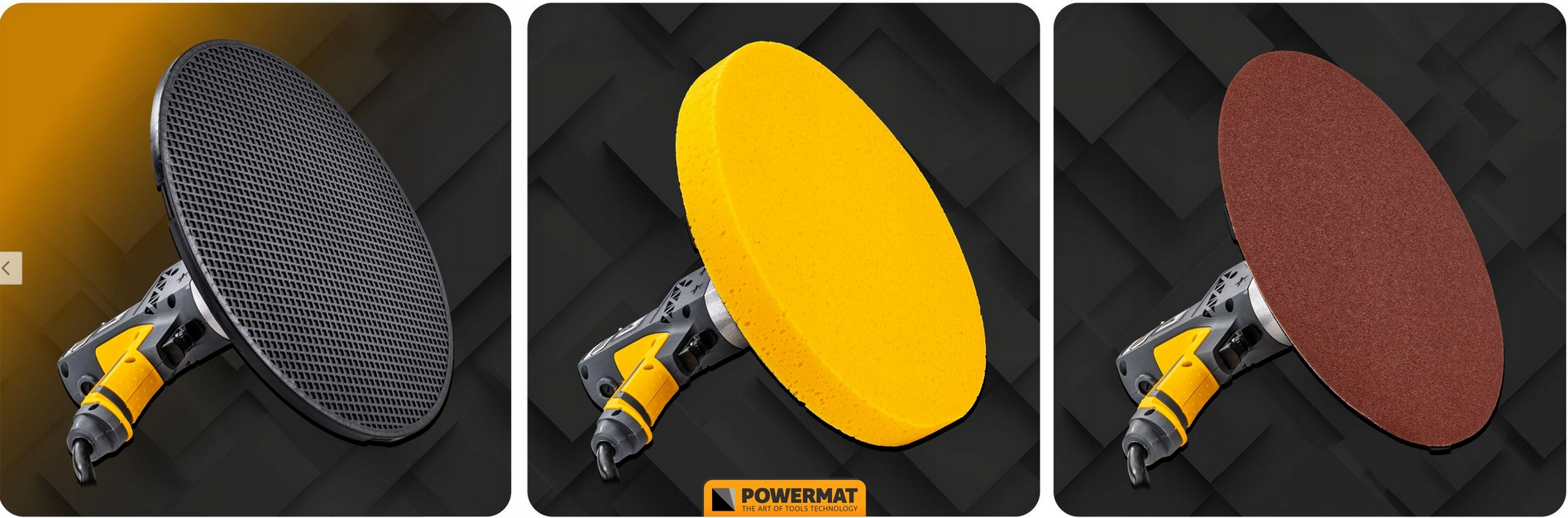Hladicí bruska Powermat PM-ZDT-1100M – detail talíře Ø 380 mm