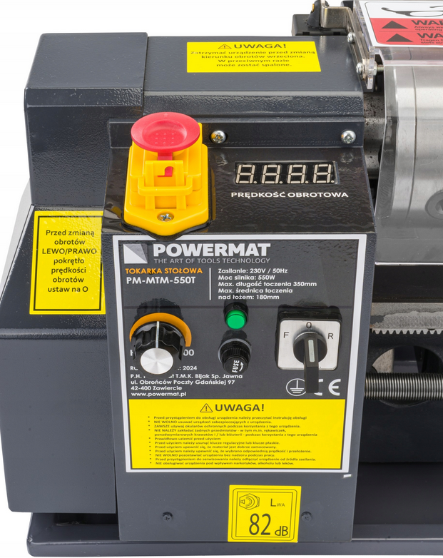 Powermat PM-MTM-550T – celkový pohled na mini soustruh