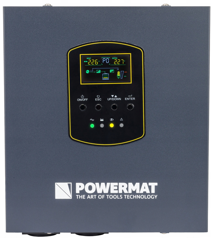 UPS 500 VA / 300 W – celkový pohled s LCD