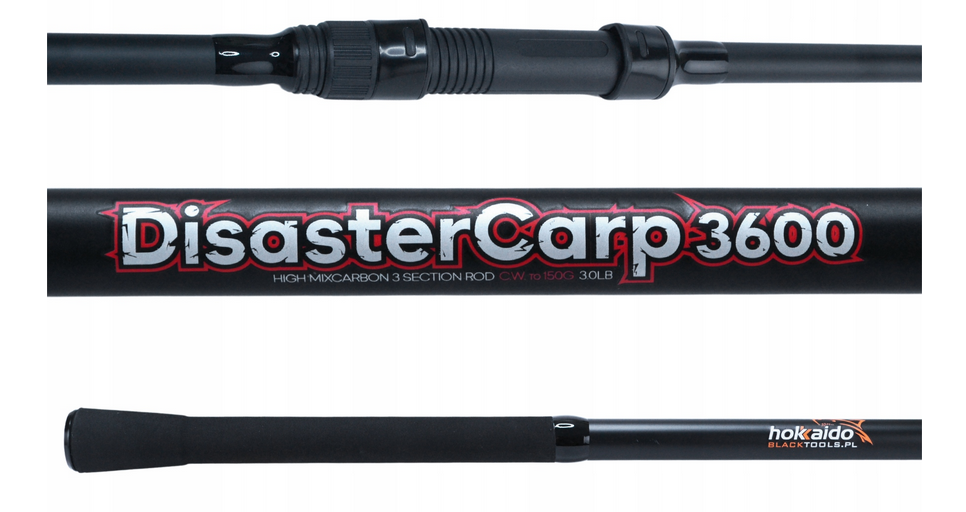 Kaprový prut Hokkaido Disaster Carp 3600 – celkový pohled