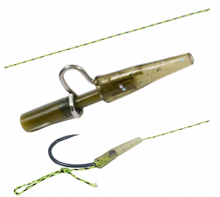 Hokkaido Method Feeder – detail háčku, vlasu a stopperu pro boilies/pelety