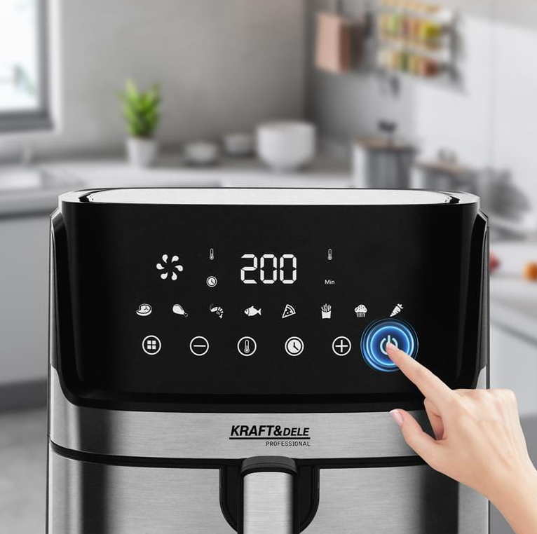 Kraft&Dele KD4101 – detail dotykového LED panelu a programů