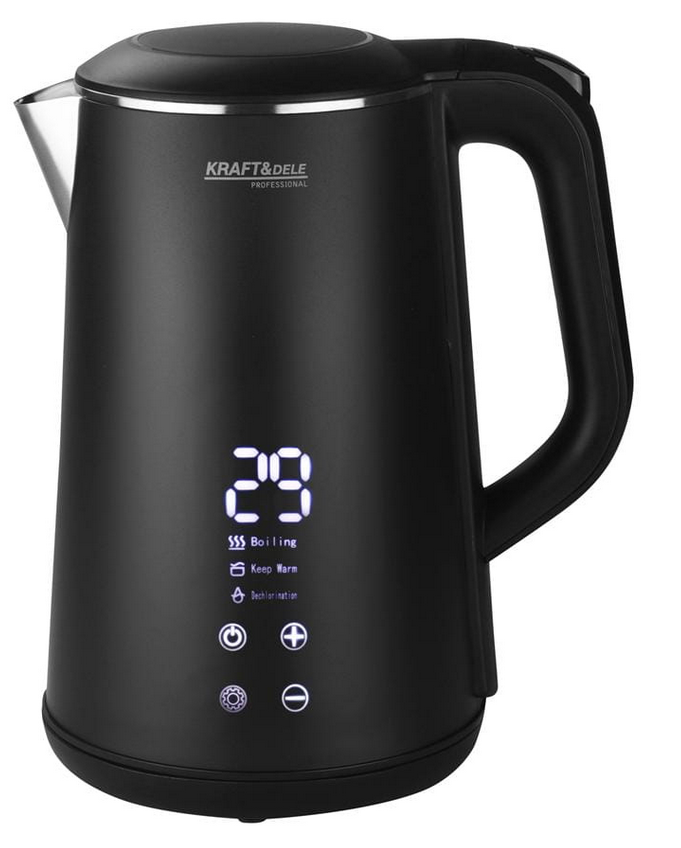Kraft&Dele KD4105 – rychlovarná konvice s LED displejem, celkový pohled