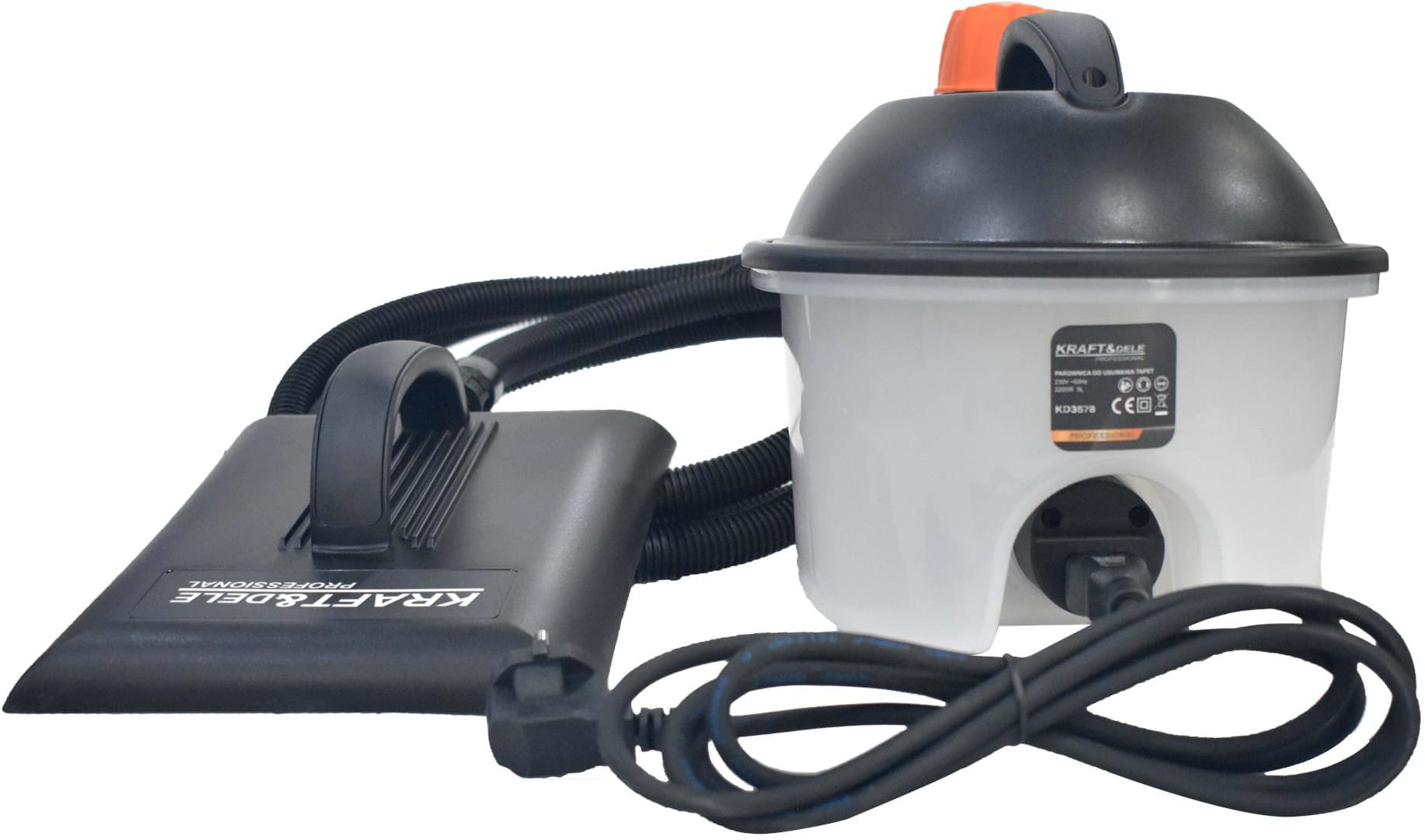 KD3578 – parní odstraňovač tapet, celkový pohled (2200 W, nádrž 5 l)