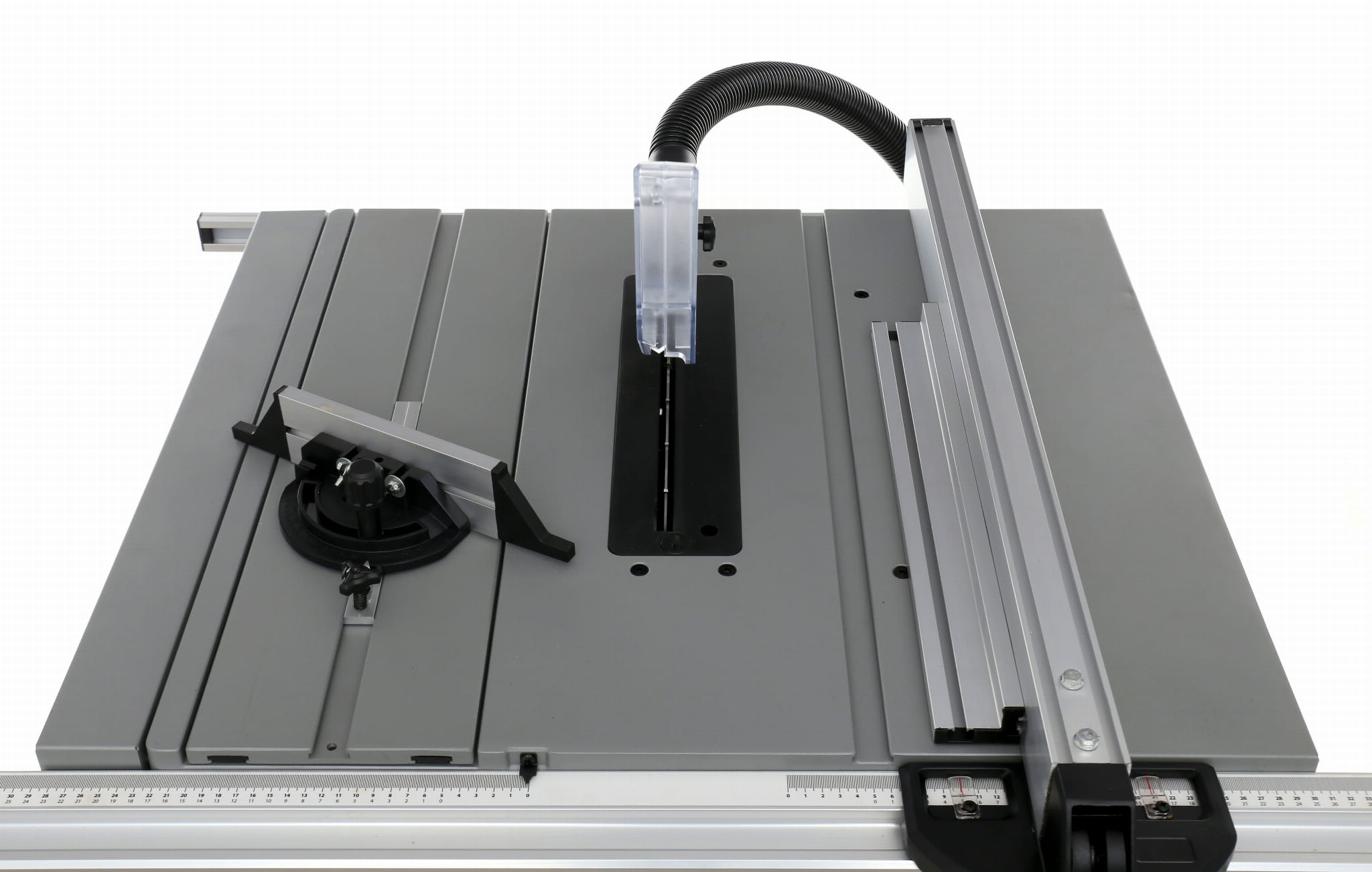 KD3152 – detail vodítek a bočního rozšíření stolu