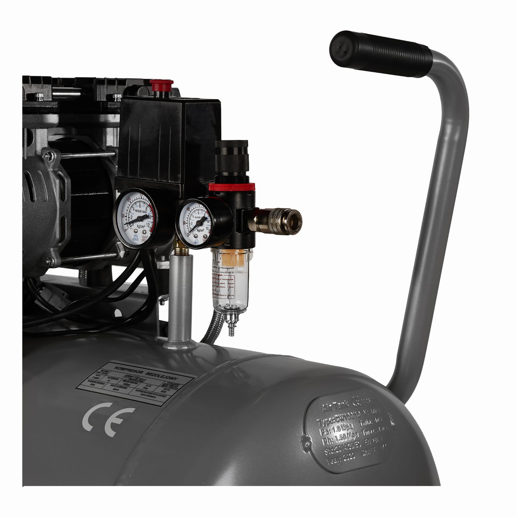 Kompresor KD1398 – detail ovládacího panelu