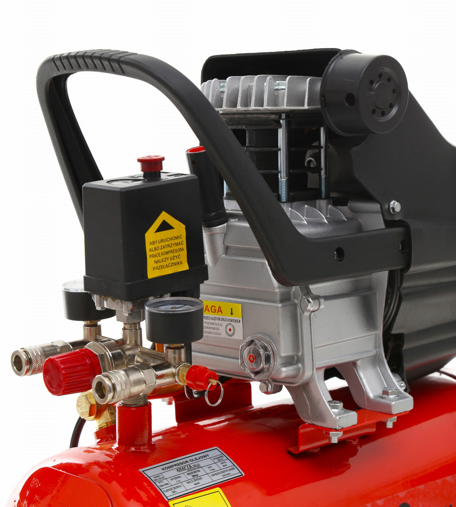 Kompresor KD400 – detail ovládacího panelu