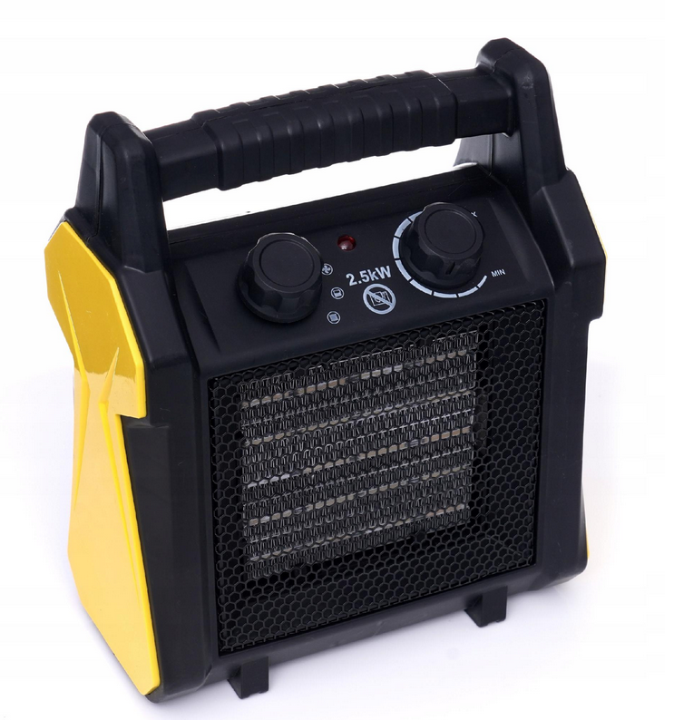 Elektrická farelka 2,5 kW – boční pohled