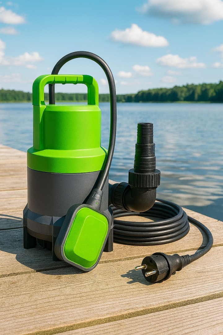 Čerpadlo 2000W s plovákem – pohled shora