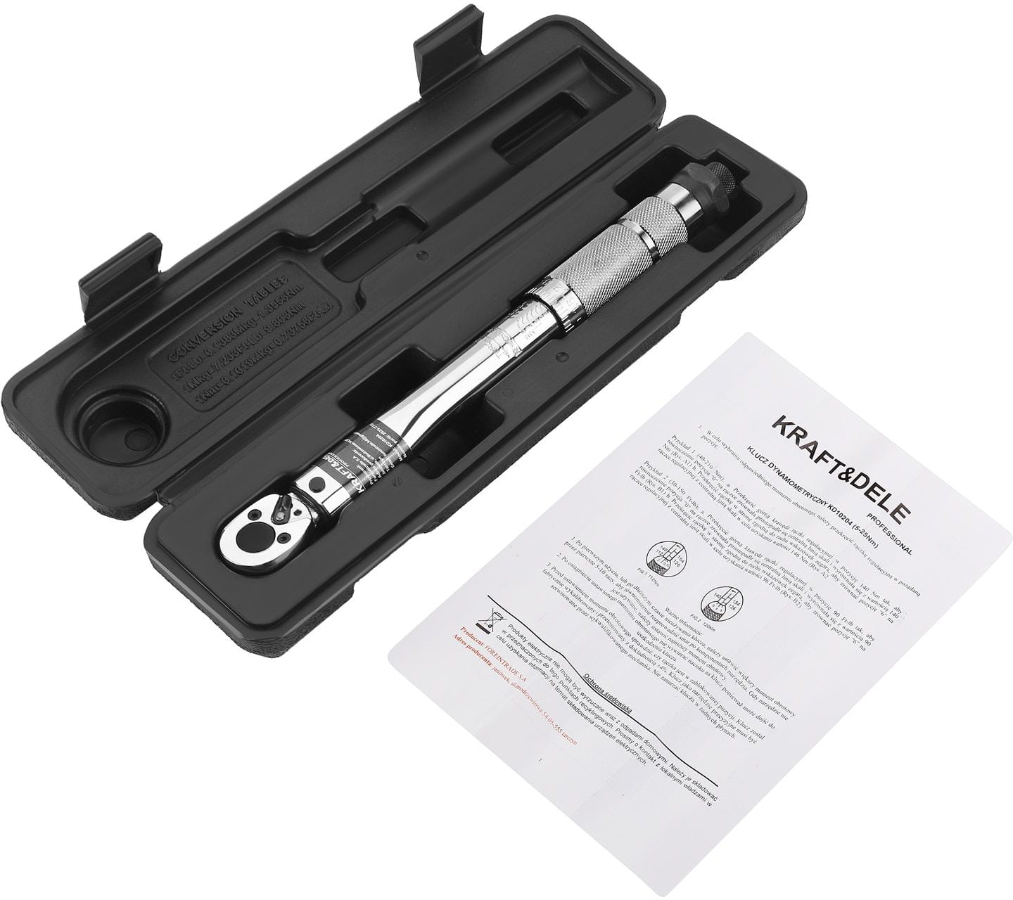 Momentový klíč 1/4" 5-25 nm kd10204