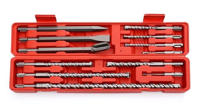 Sada 9 vrtáků S4 + 3 sekáče SDS+ KD10206 – sekáče SDS+ detail