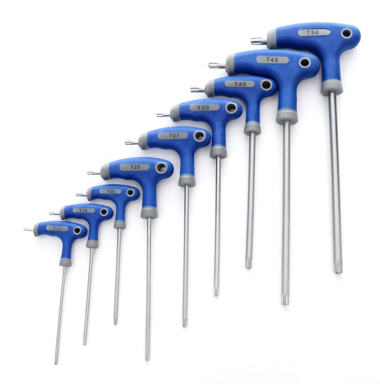 Sada 9 klíčů torx kd10247
