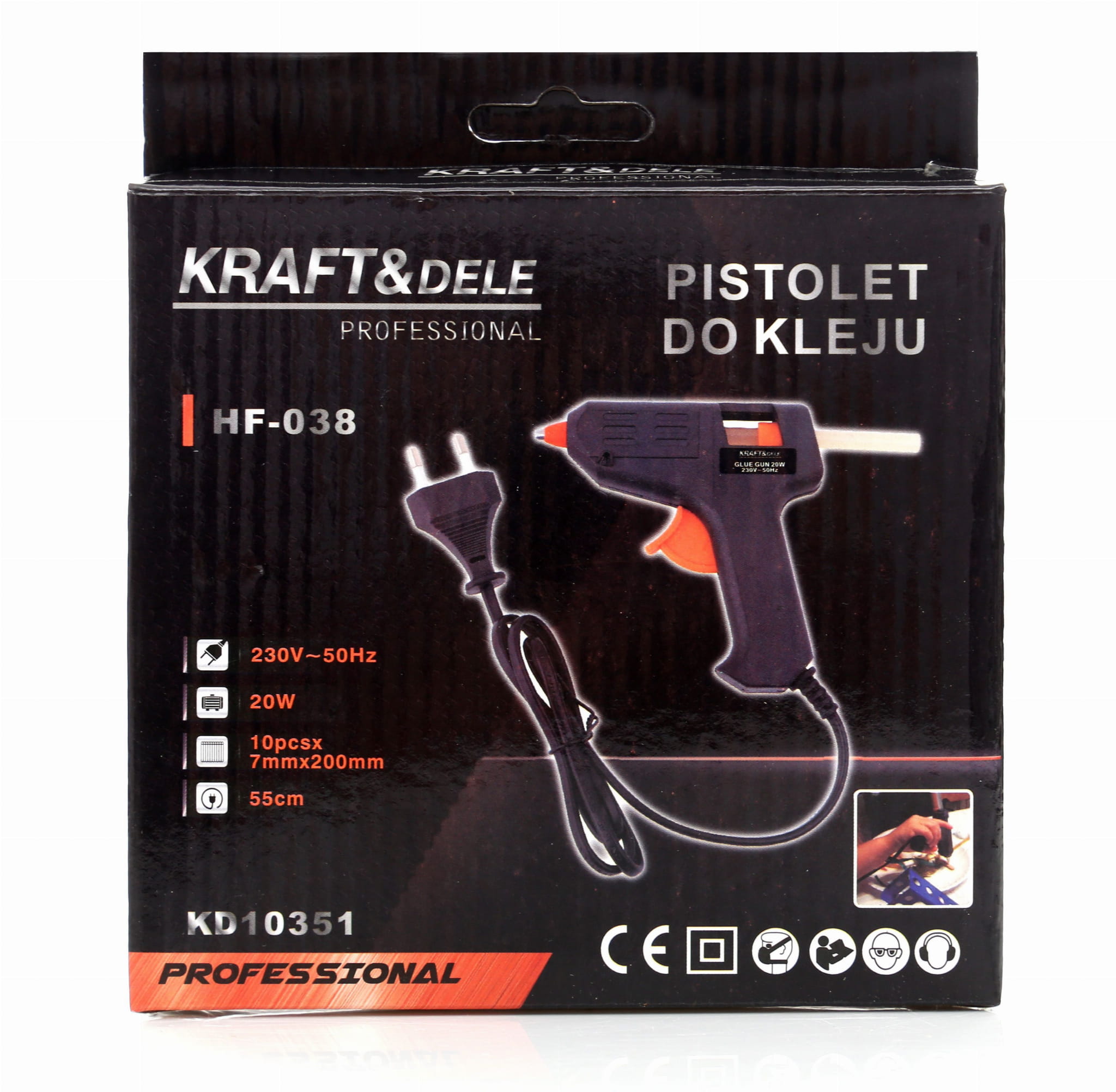 Tavná lepicí pistole Kraft&Dele KD10351 – detail trysky