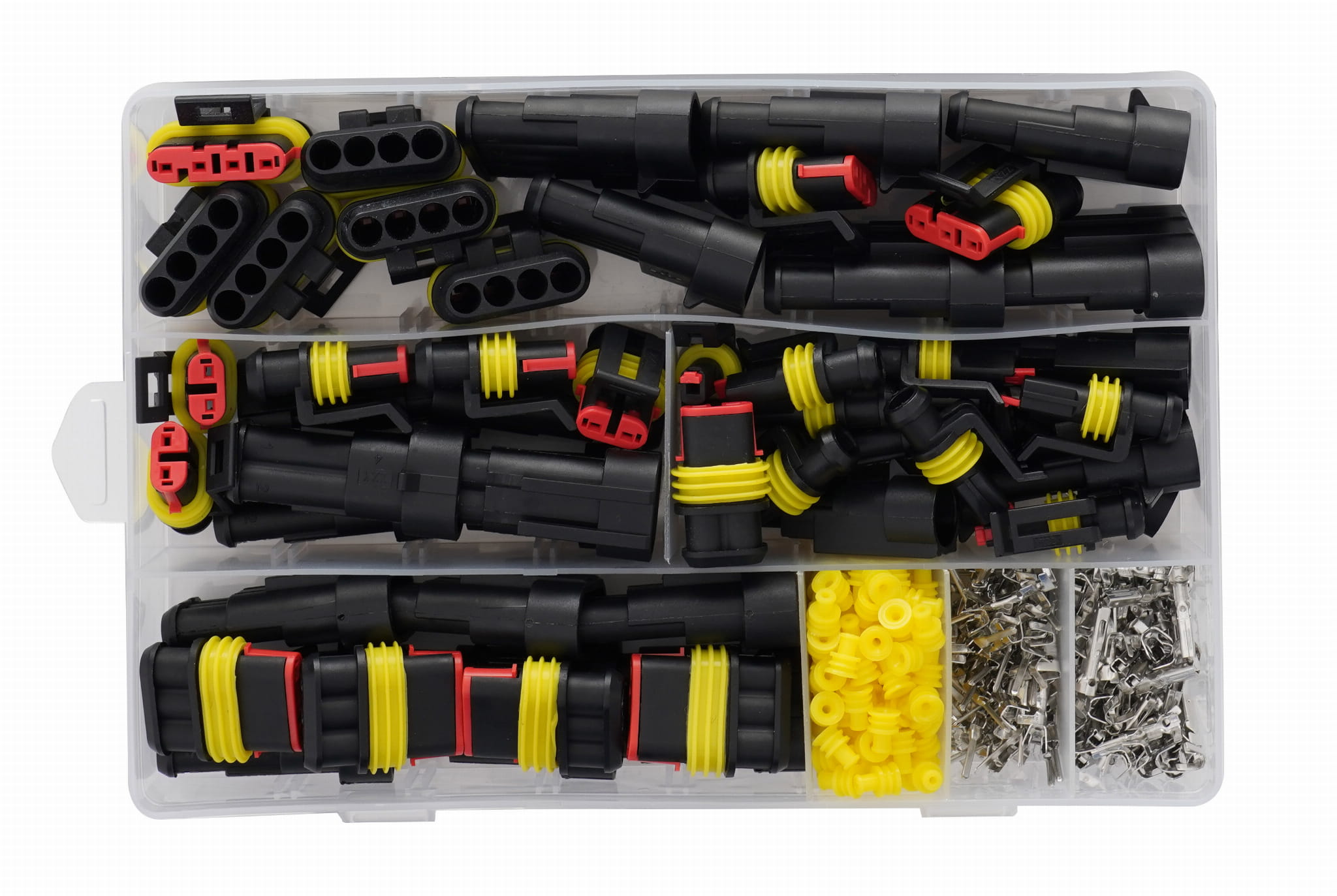 Kraft&Dele KD10480 hermetické konektory – detail pinů a těsnění