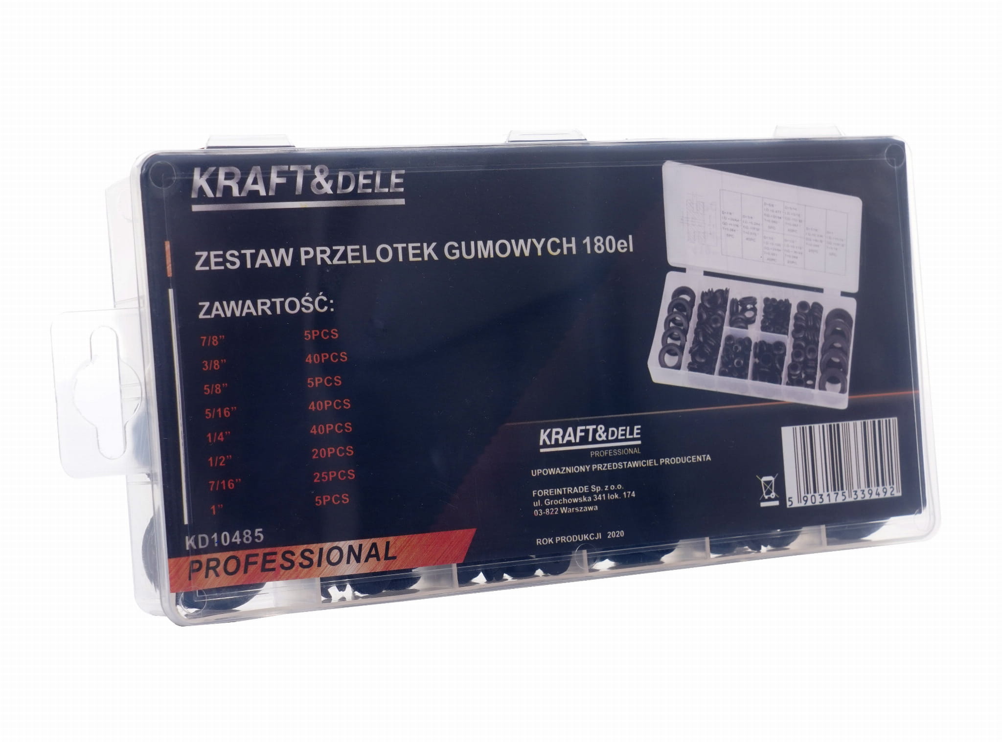 Gumové průchodky 180 ks KD10485 – různé velikosti