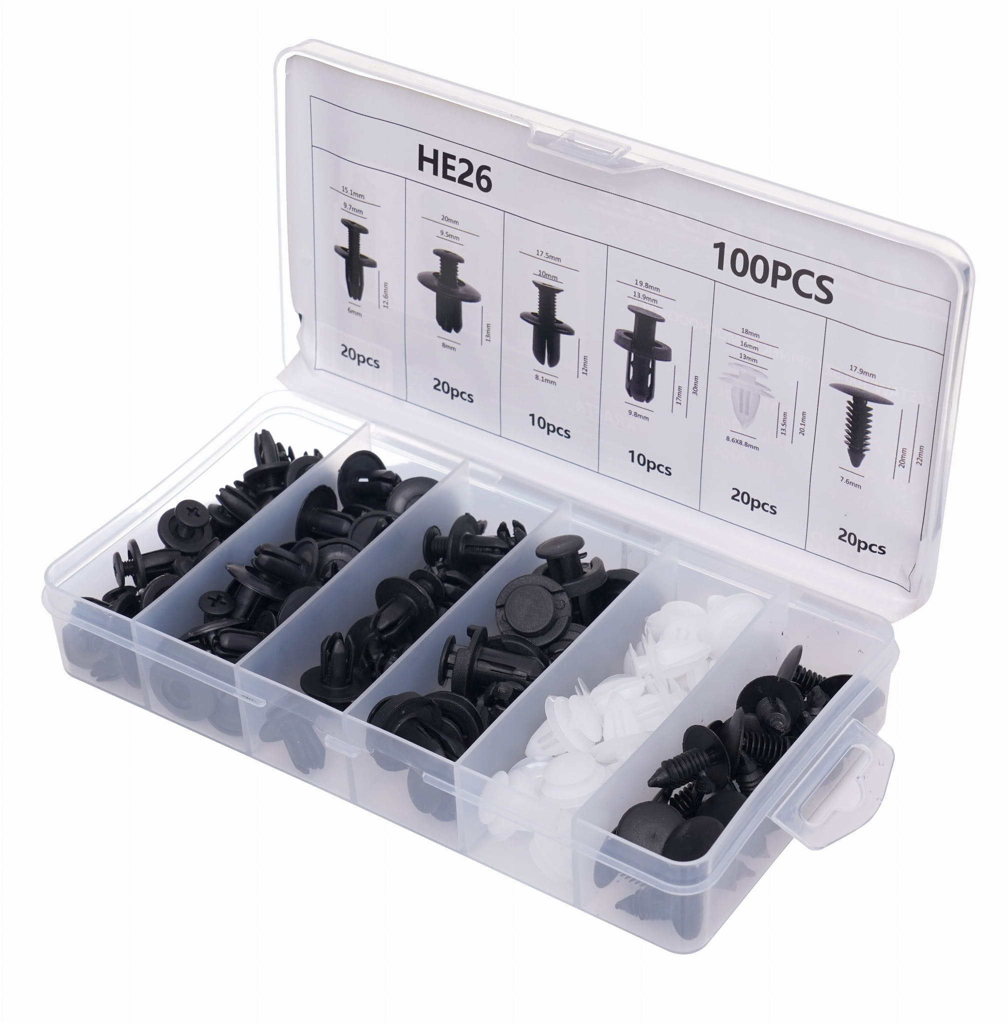 Kraft&Dele KD10498 – plastový úložný box se sortimentem příchytek