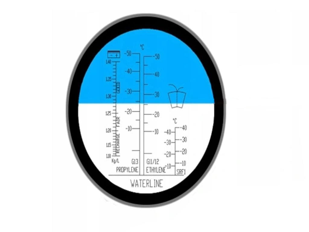 Refraktometr KD10541 – detail okuláru a optiky