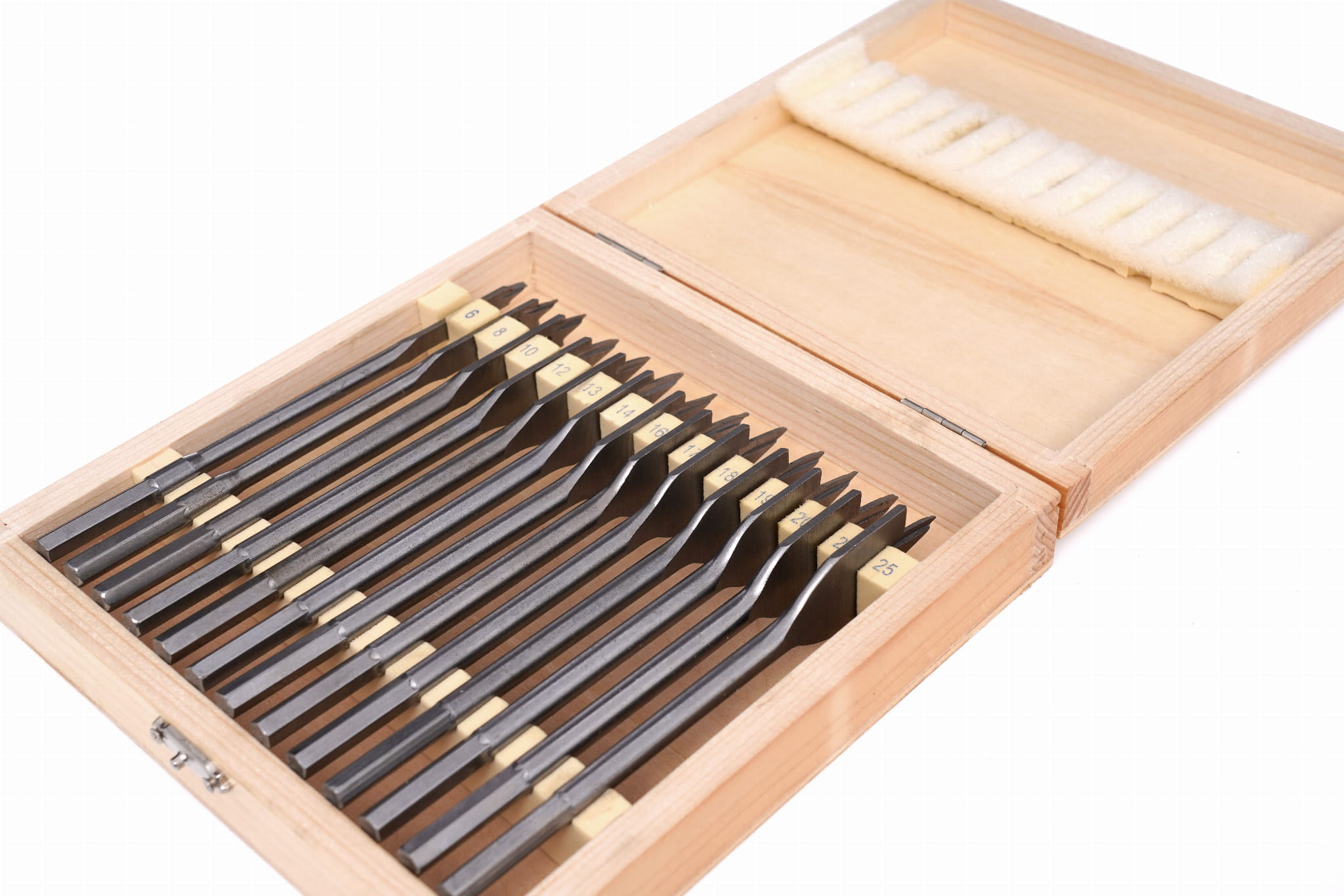 Lopatkové vrtáky 13 kusů KD10549 – různé průměry