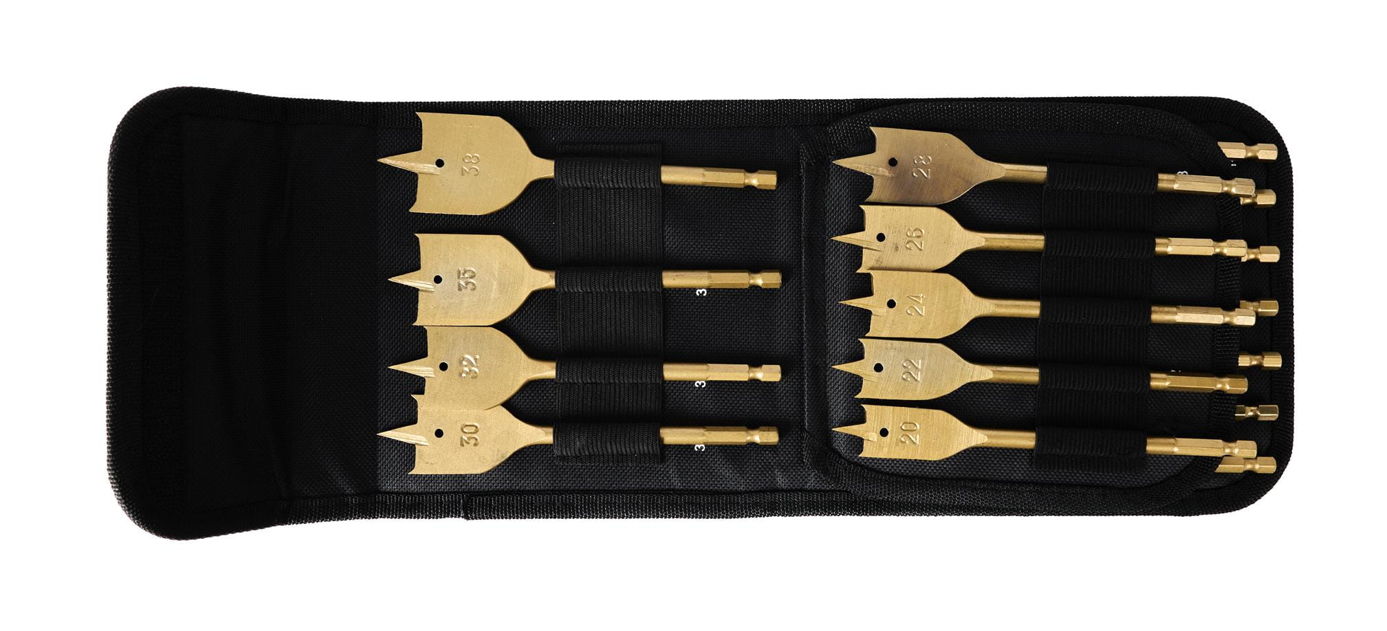 Sada lopatkových vrtáků KD10637 – detail lopatkové hlavice