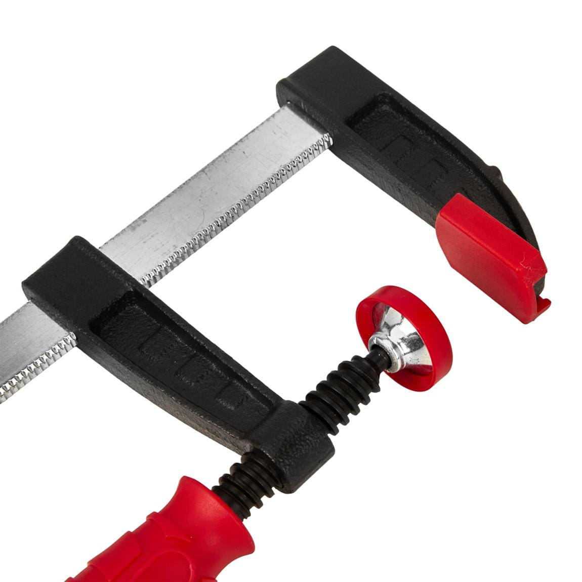 Tesařský svěrák typ F 300 kg KD10717 – upínací mechanismus