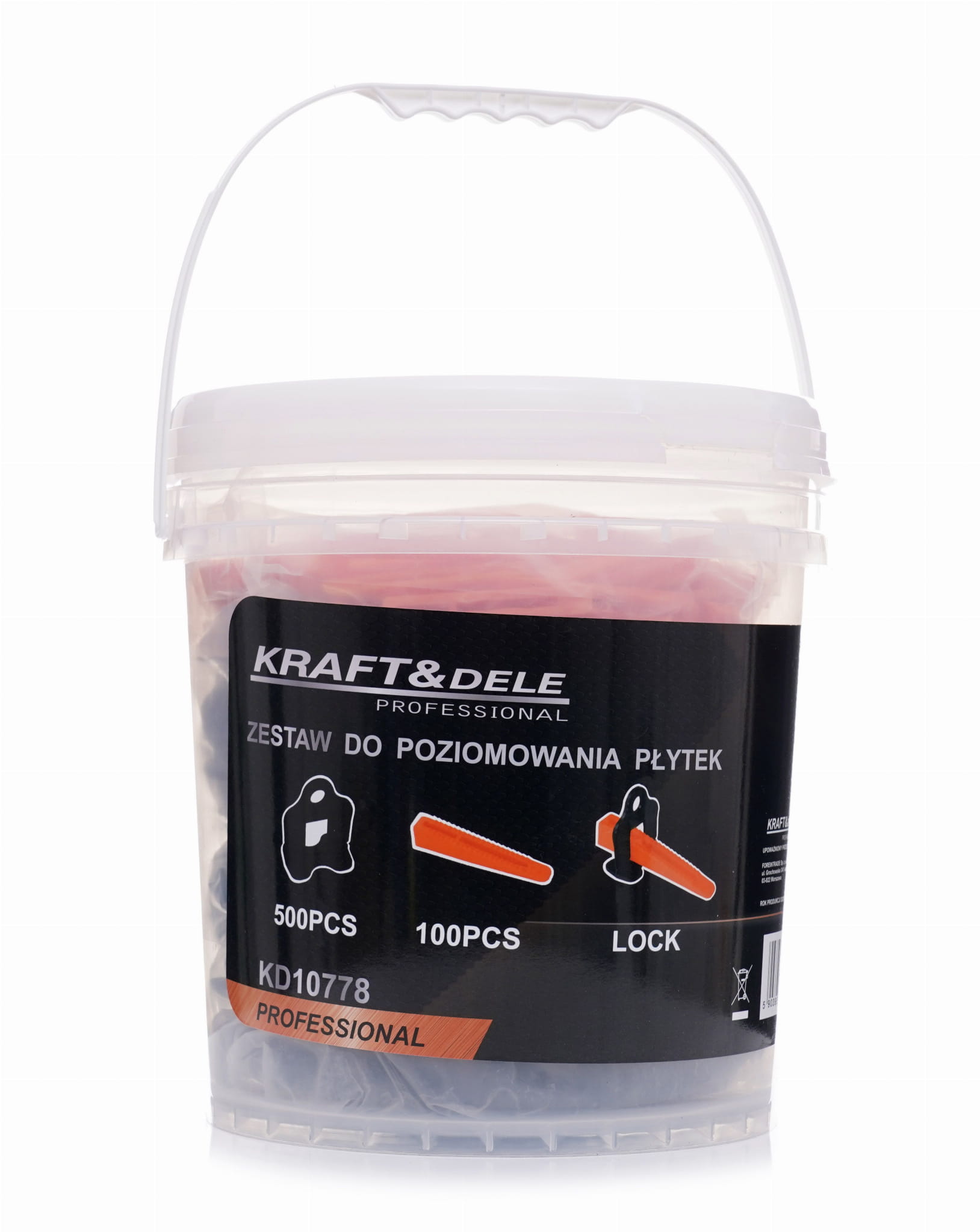 Kraft&Dele KD10778 vyrovnávací systém dlaždic — celý obsah sady
