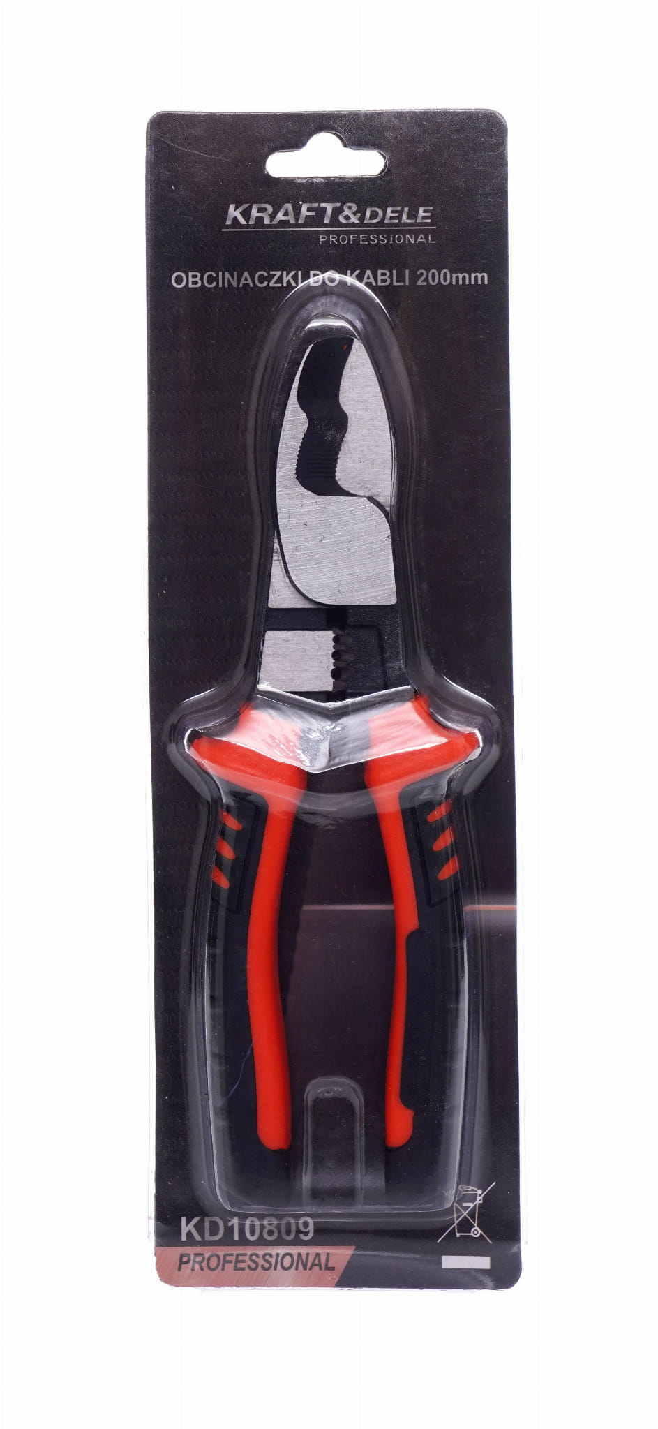 Kabelové kleště KD10809 – detail řezných hran