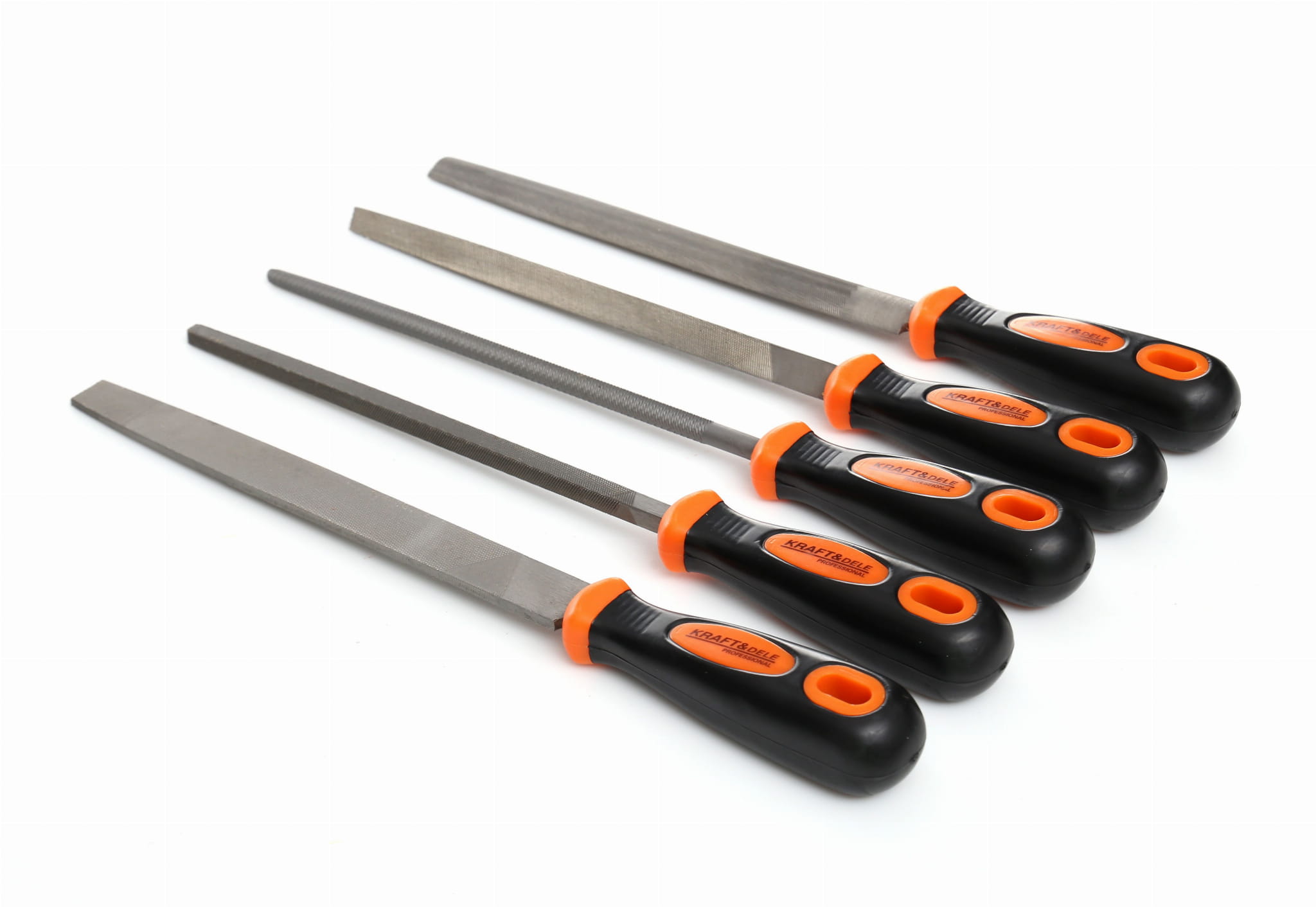 Sada pilníků na kov 200 mm KD10891 – celkový pohled na sadu