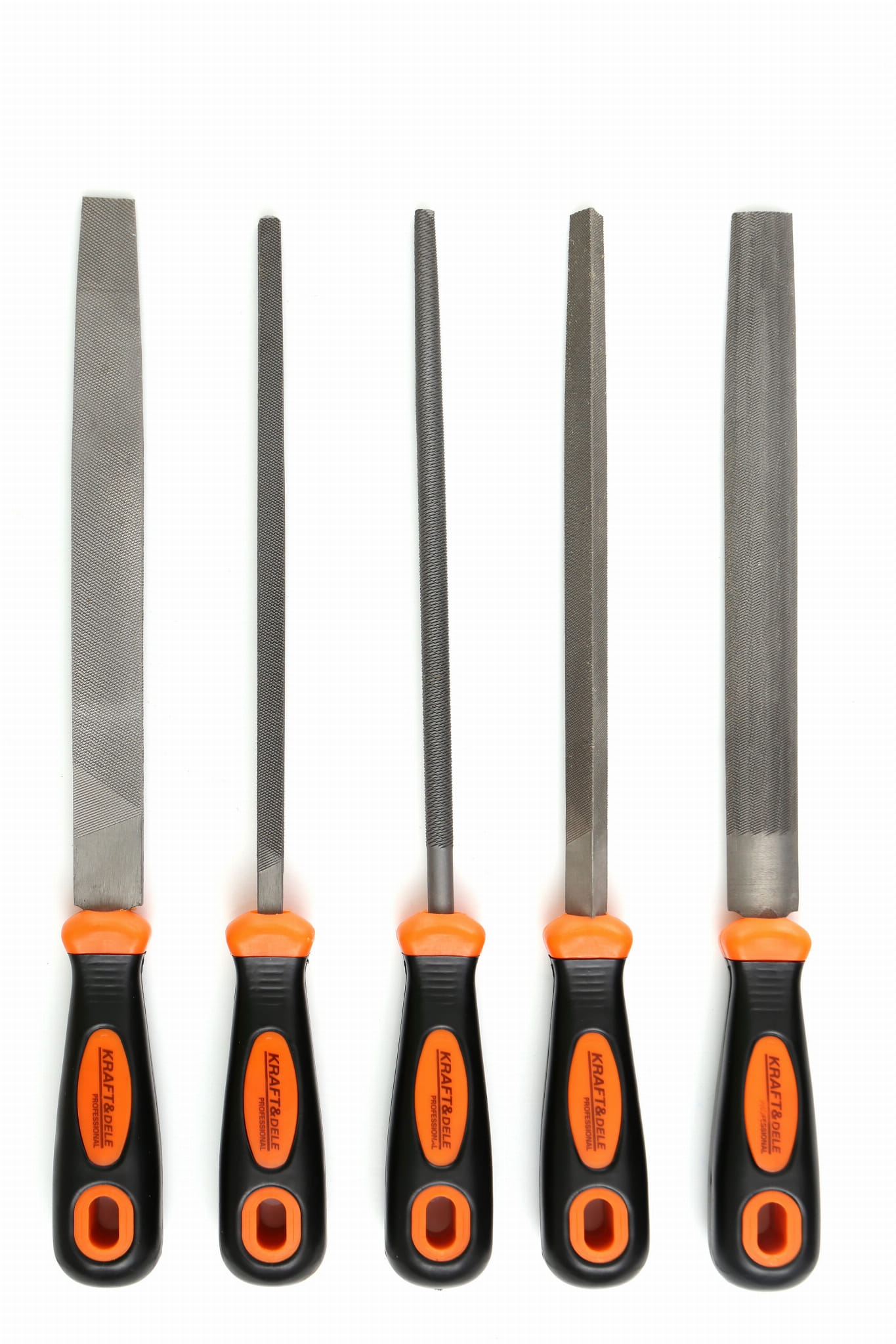 Sada pilníků na kov 200 mm KD10891 – detail ergonomické rukojeti