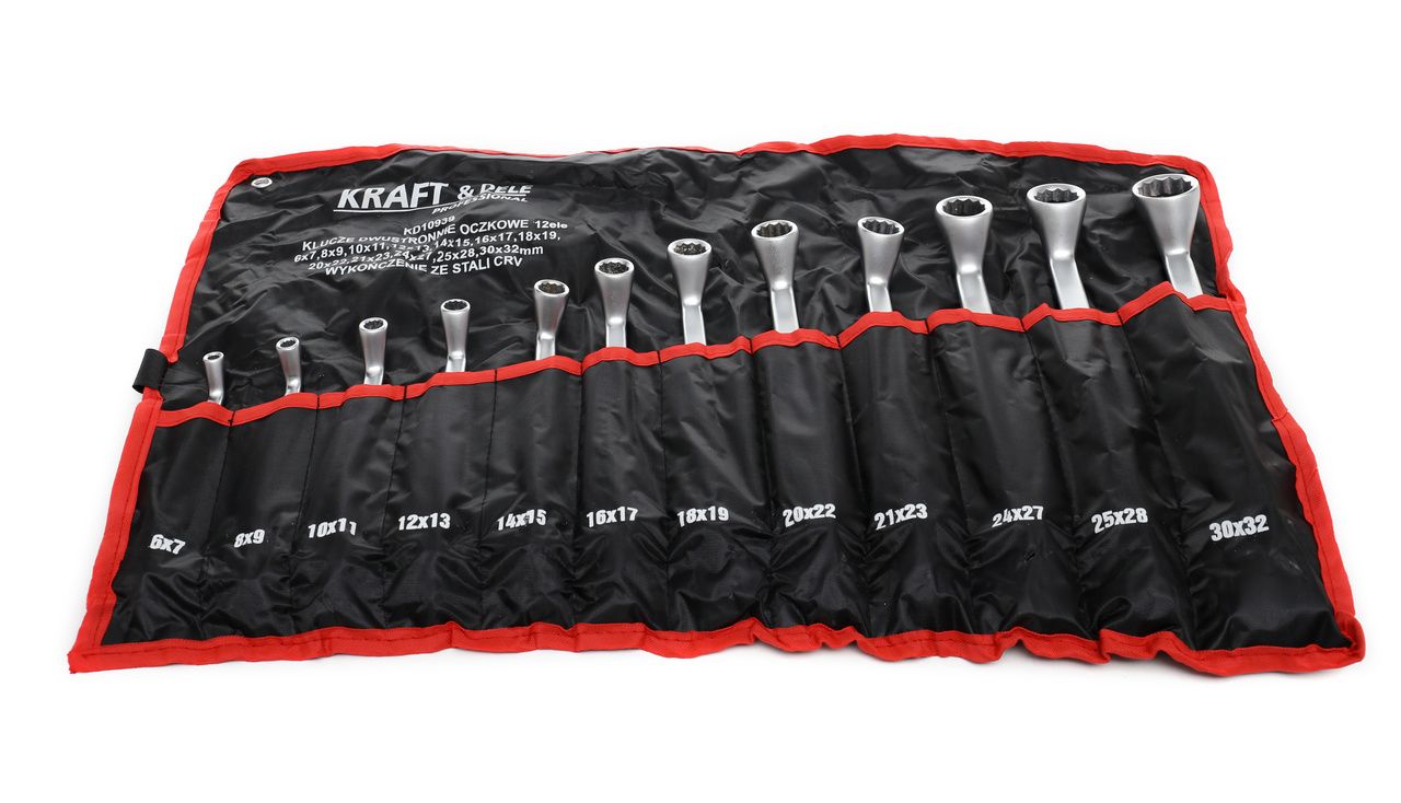 Oboustranné klíče s okem 12 ks KD10939 – detail klíče