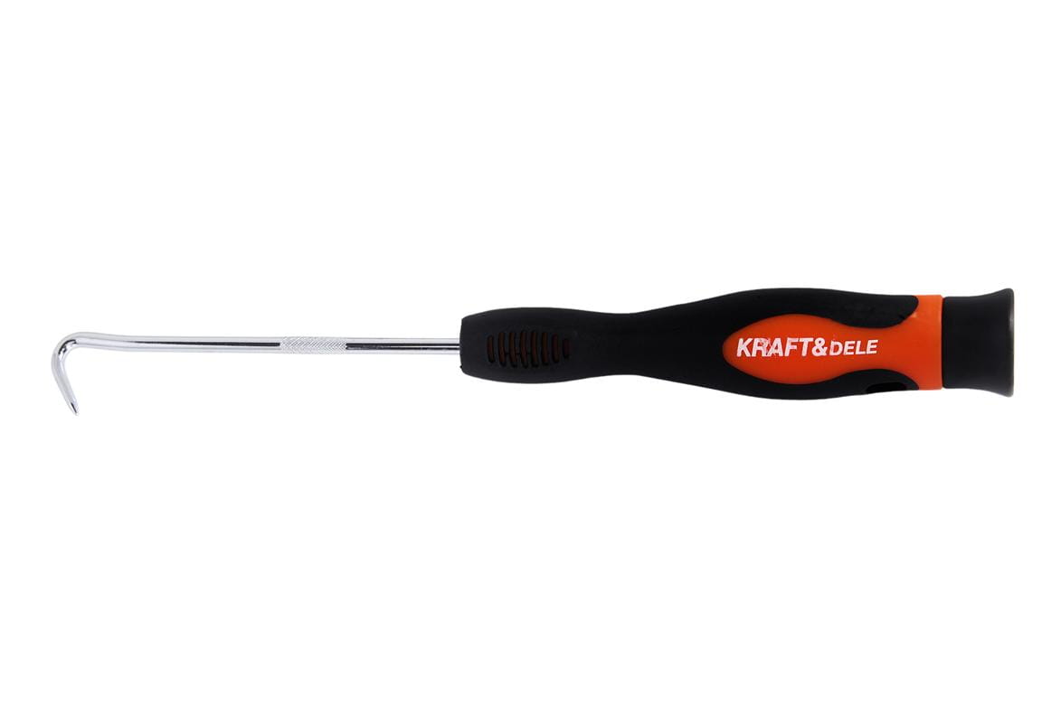 Sada háčků s rukojetí KD10944 – detail pochromovaného hrotu