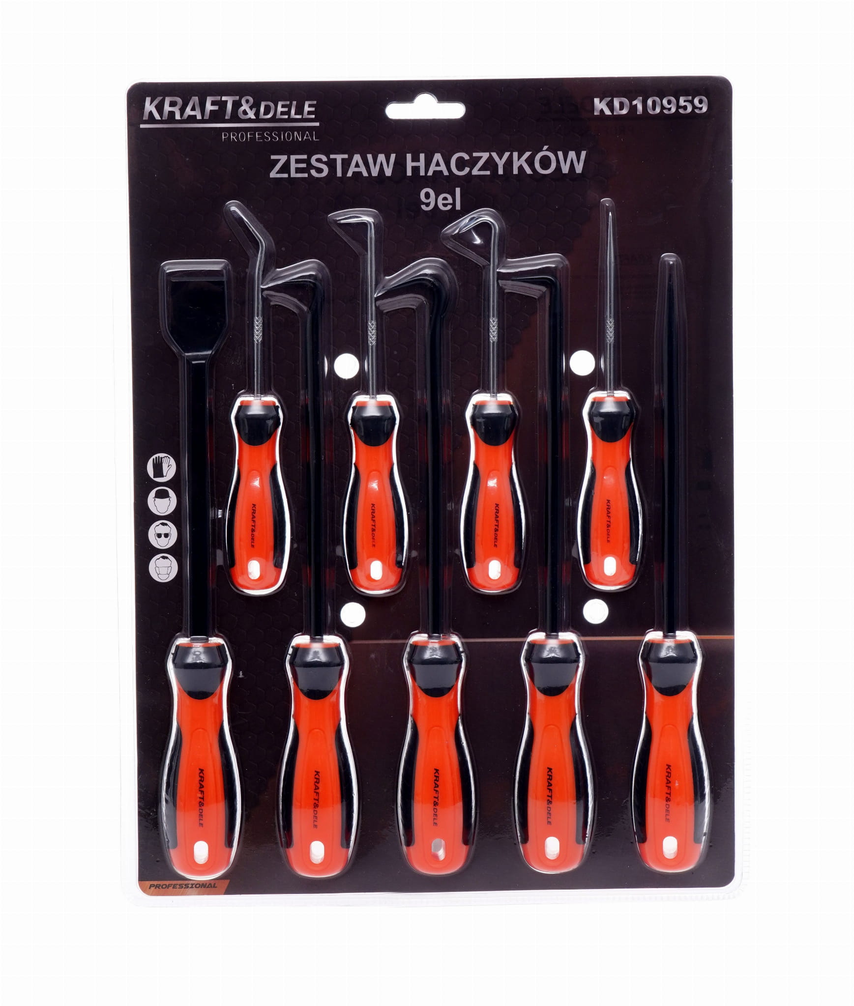 Sada montážních háčků KD10959 – detail hrotů