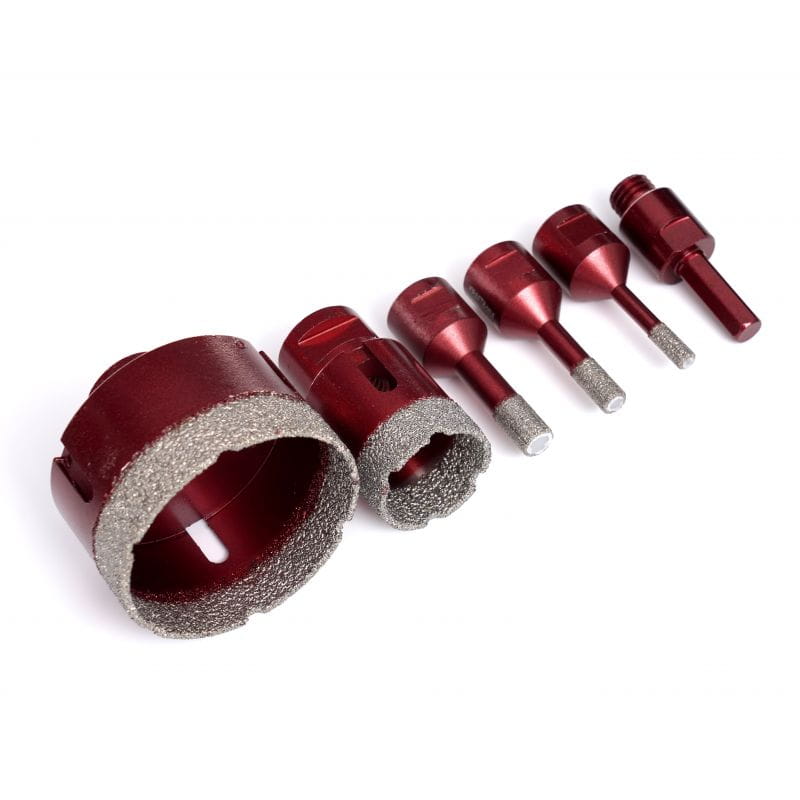 Kraft&Dele KD11219 diamantové vrtáky sada 5 ks — celkový pohled