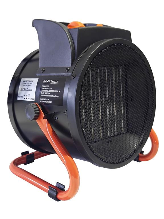 Elektrický ohřívač vzduchu 3,5 kW KD11728 – použití v dílně