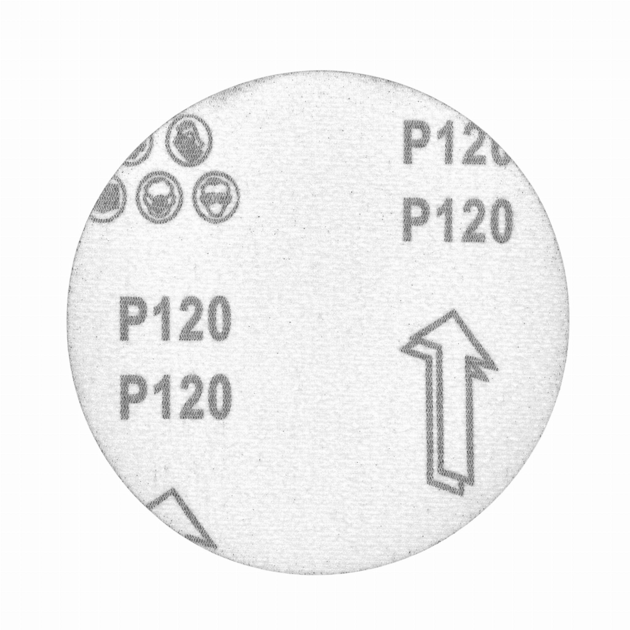 Brusný papír kotouč 125 mm P120 suchý zip KD11805 – upevnění na brusce