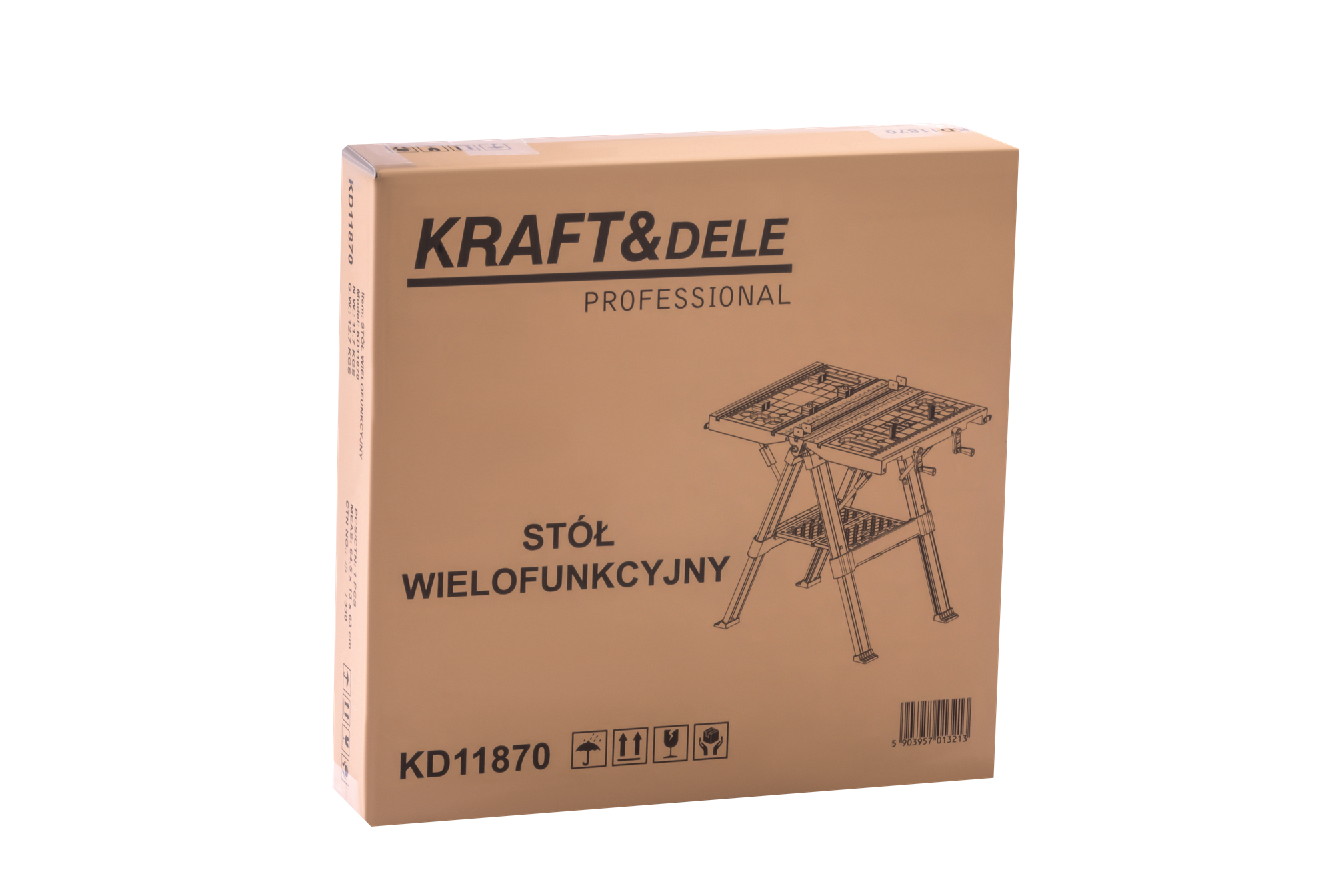 Skládací pracovní stůl KD11870 – upínací mechanismus