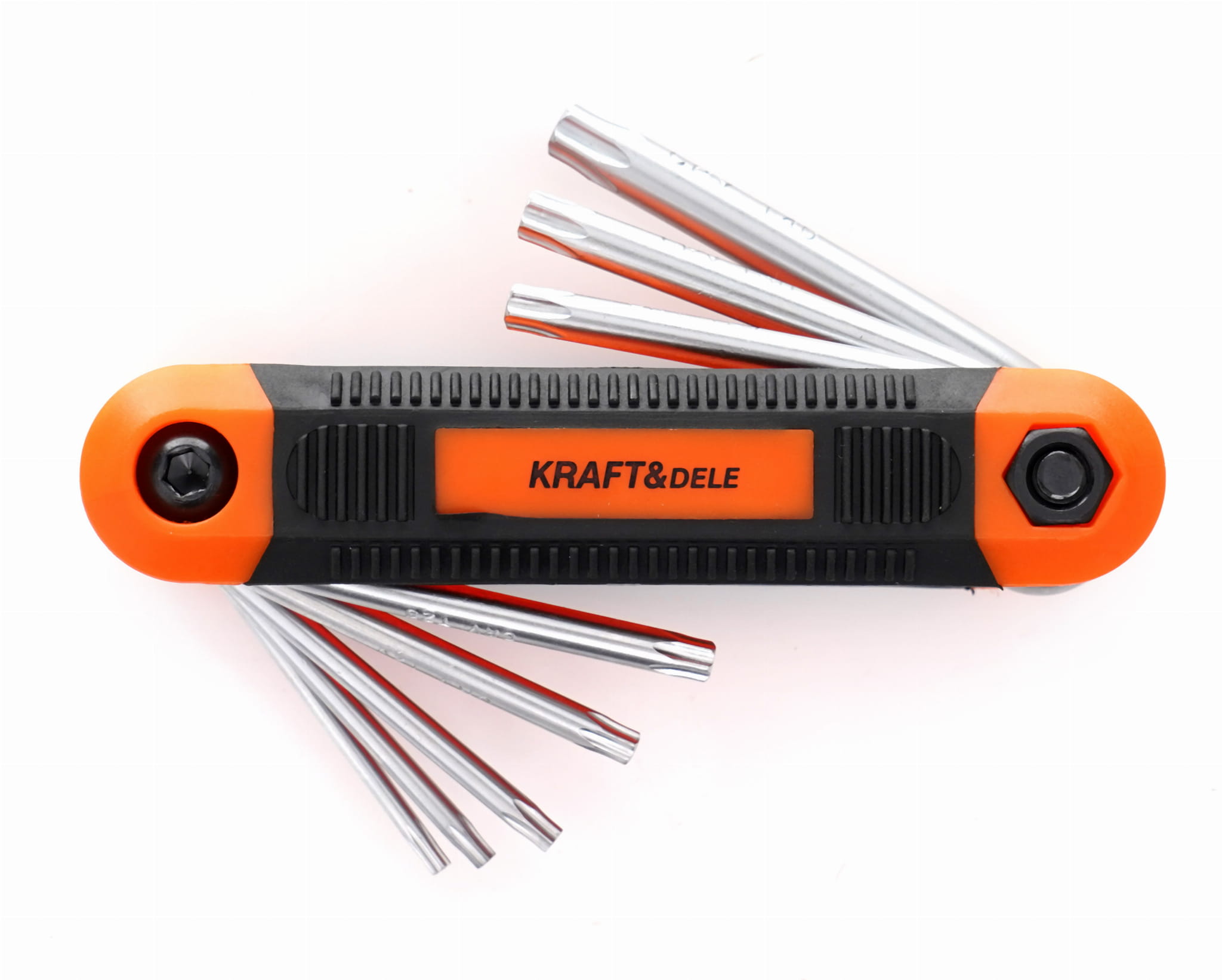 Kraft&Dele KD11935 skladací klíče TORX — celá sada