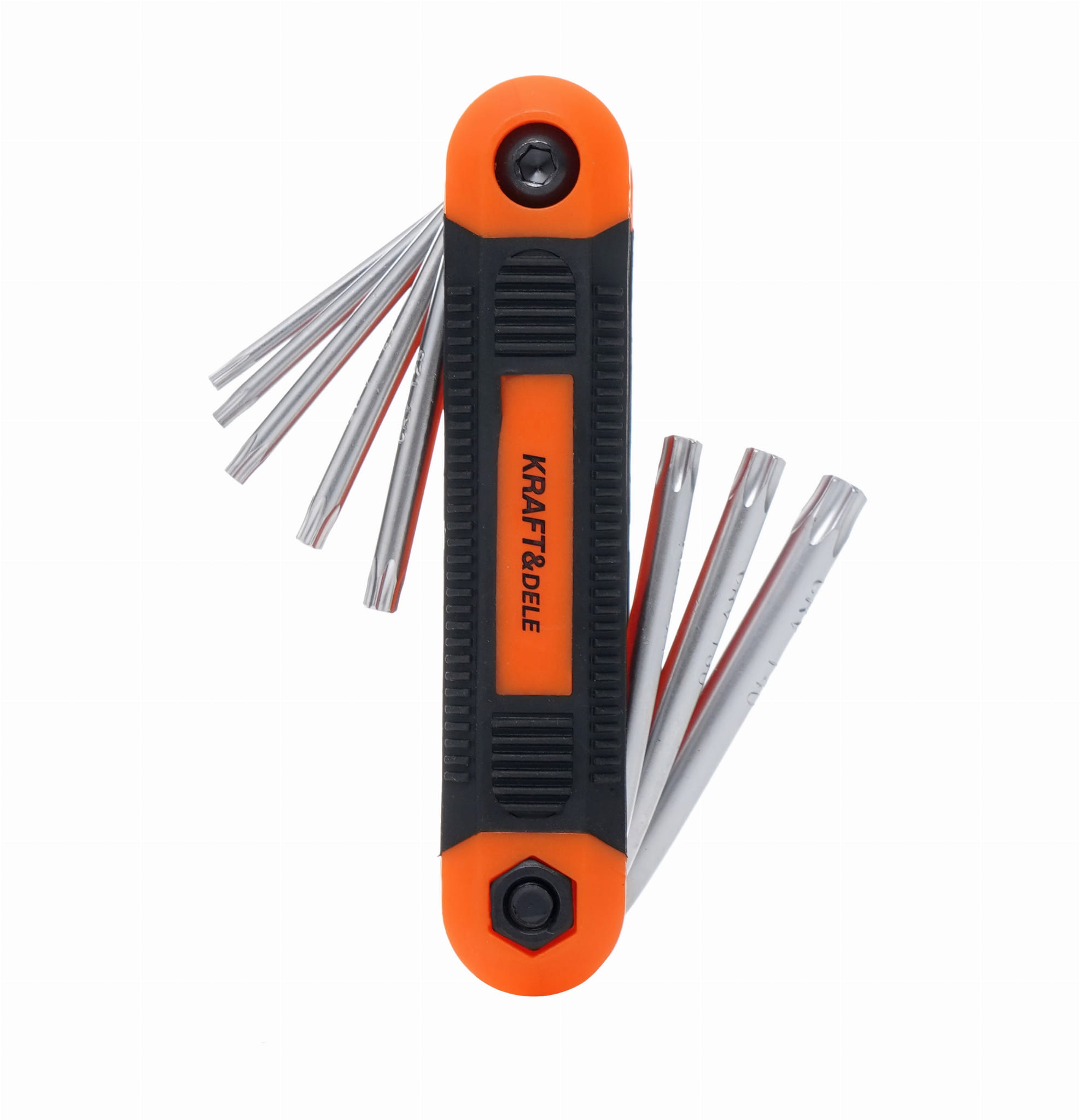 Kraft&Dele KD11935 skladací klíče TORX — profil TORX detail