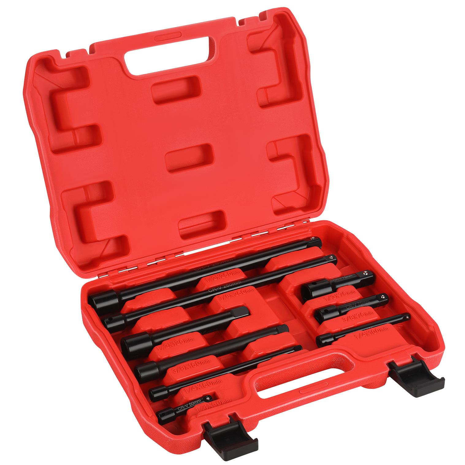 Sada nárazových nástavců KD12532 – detail nástavců HEX a Torx