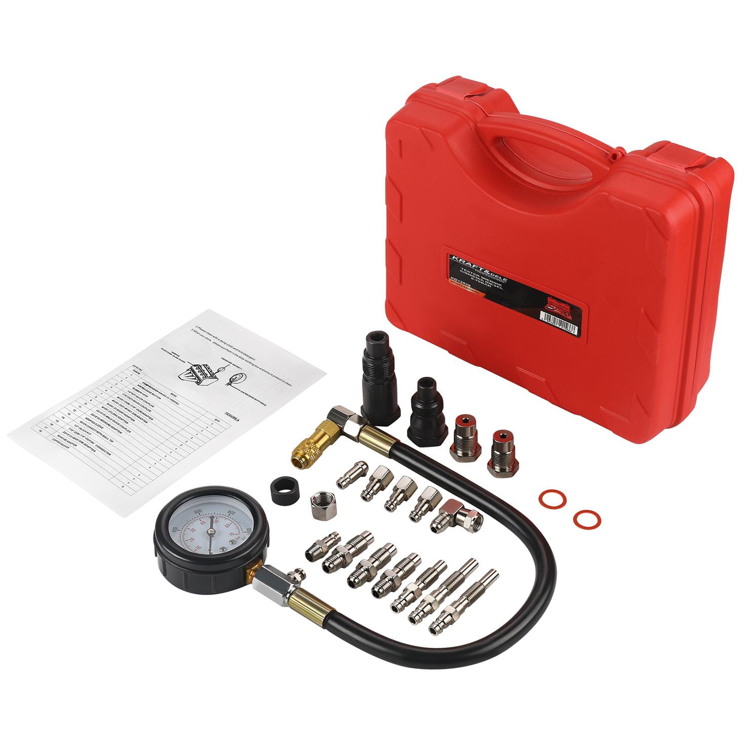 Tester měřič tlaku nafty 0-70 bar KD12538 – pohled ze strany