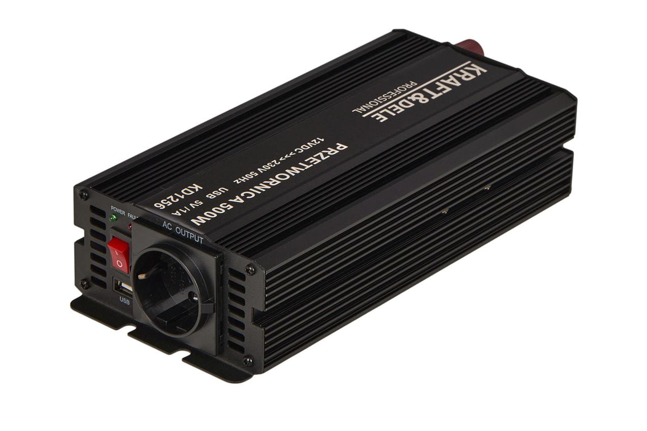 Menič napätia 12 V na 230 V, 500/1000 W, Kraft&Dele KD1256 1