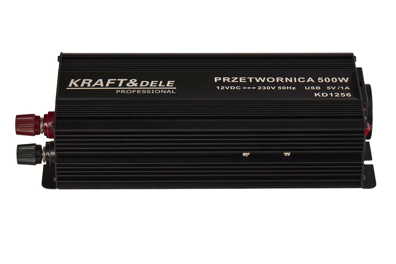 Menič napätia 12 V na 230 V, 500/1000 W, Kraft&Dele KD1256 5