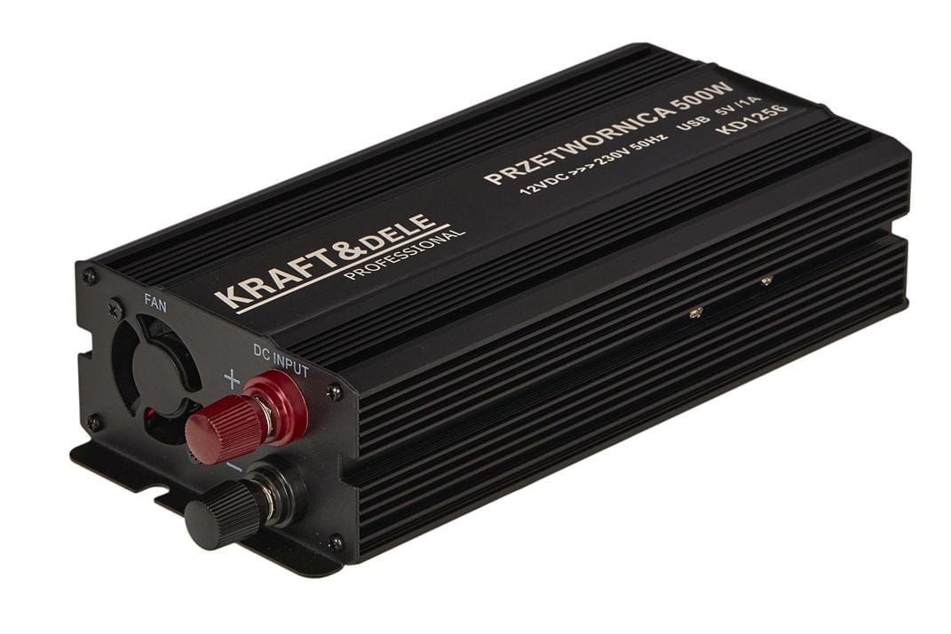 Menič napätia 12 V na 230 V, 500/1000 W, Kraft&Dele KD1256 6