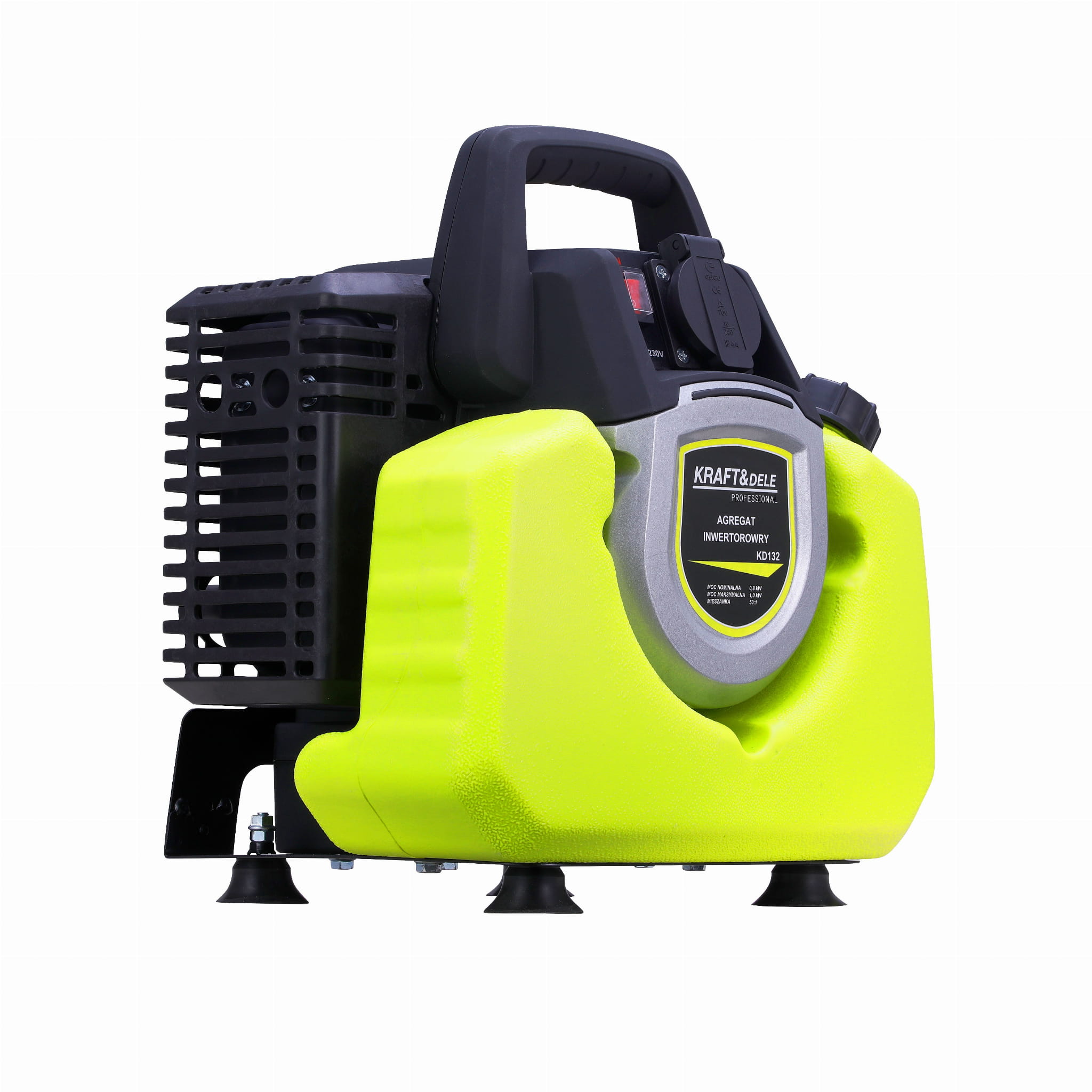 Invertorový generátor 1 kW KD132 – boční pohled