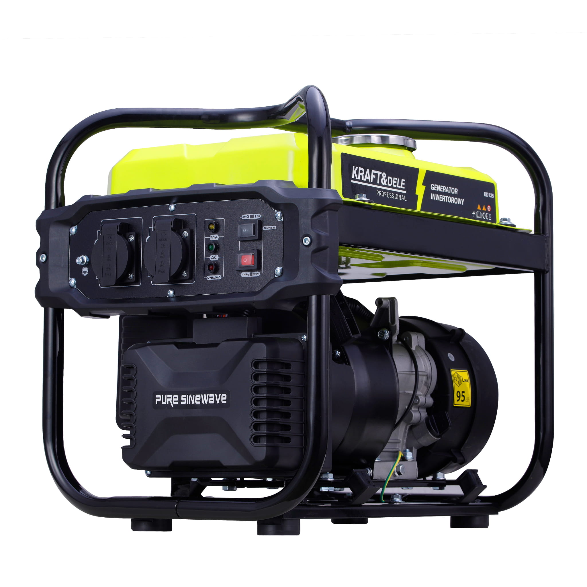 Invertorový generátor 2 kW KD135 – ovládací panel