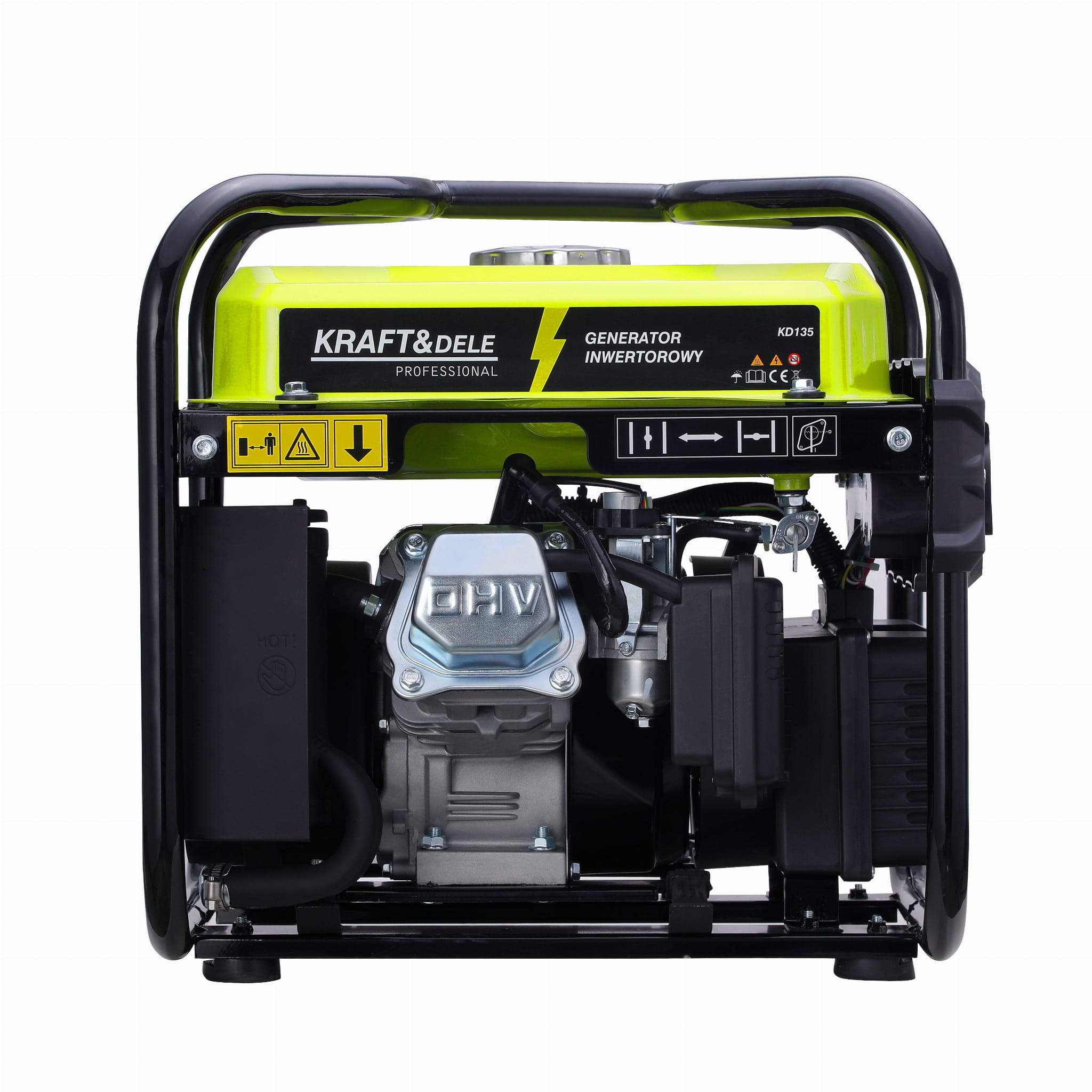 Invertorový generátor 2 kW KD135 – boční pohled
