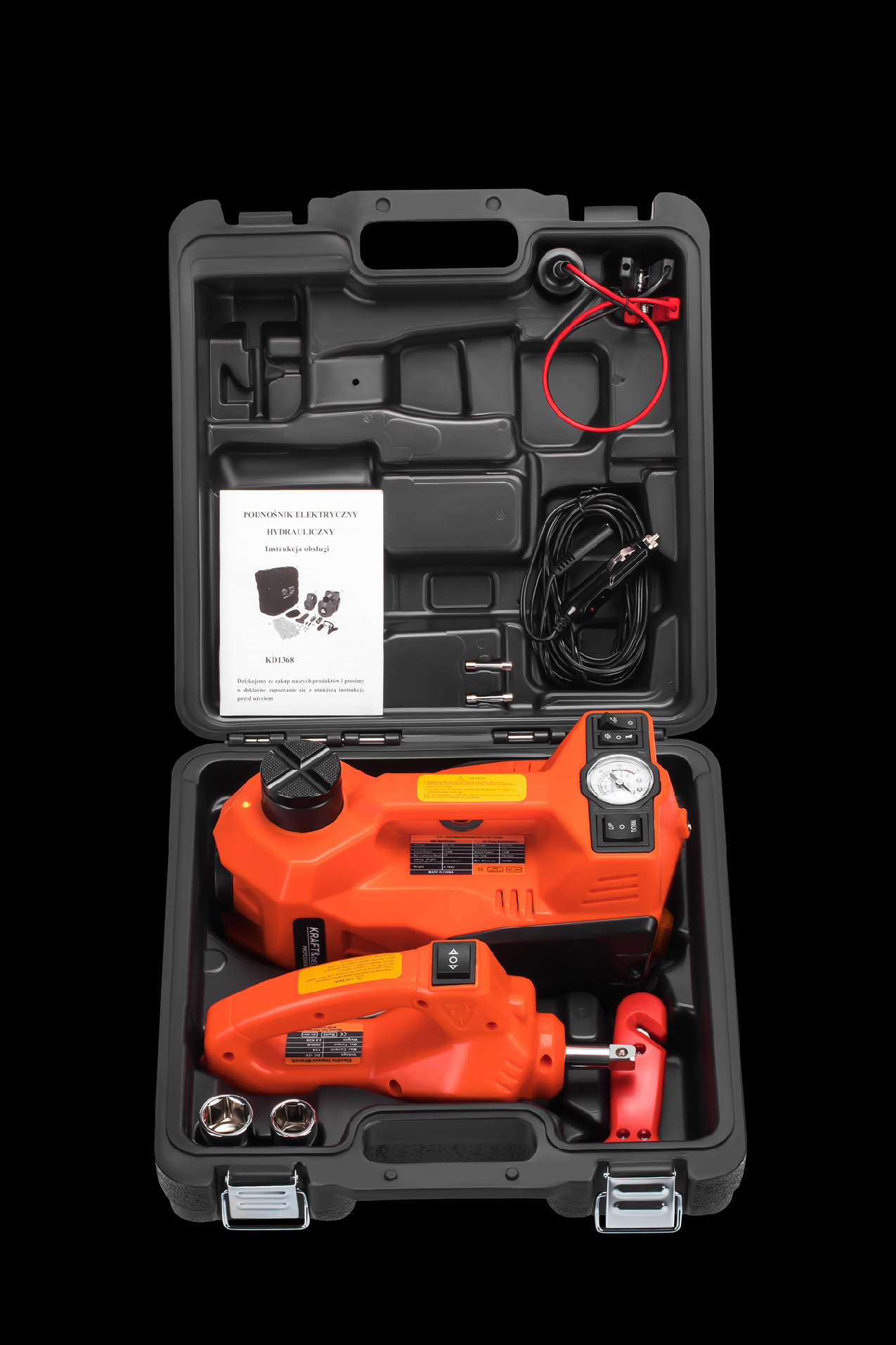 Hydraulický bodový zvedák KD1368 – celkový pohled