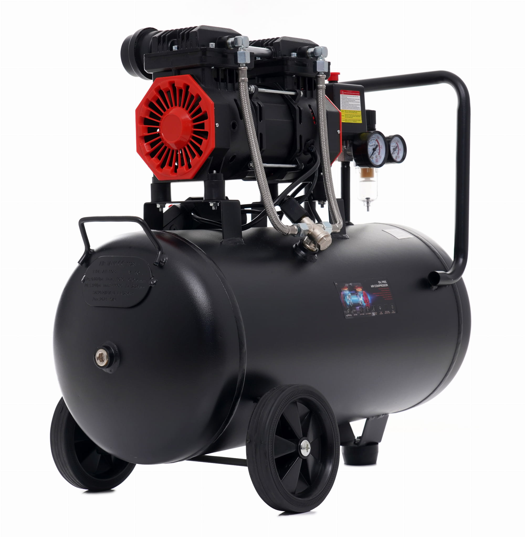 Bezolejový kompresor 50 l KD1386 – celkový pohled